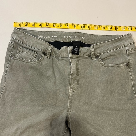 Lane Bryant Women's Green Jeans size 14 - Picture 4 of 5